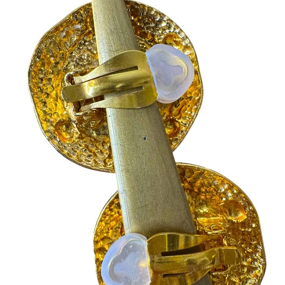 Chanel Earrings 24k Gold Plated - Picture 3 of 4